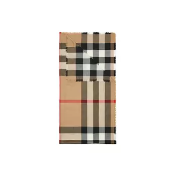 Шарф вязаный Burberry, хаки