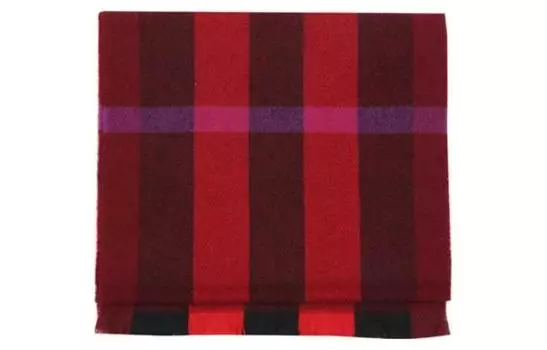 Шарф вязаный Burberry, красный