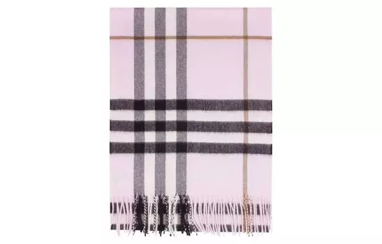 Шарф вязаный Burberry, розовый