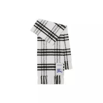 Шарф вязаный Burberry Unisex, белый / черный