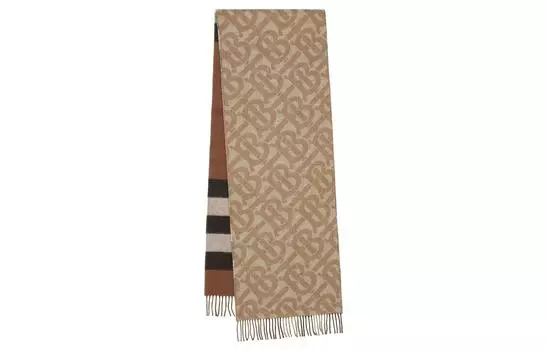 Шарф вязаный Burberry Unisex, коричневый