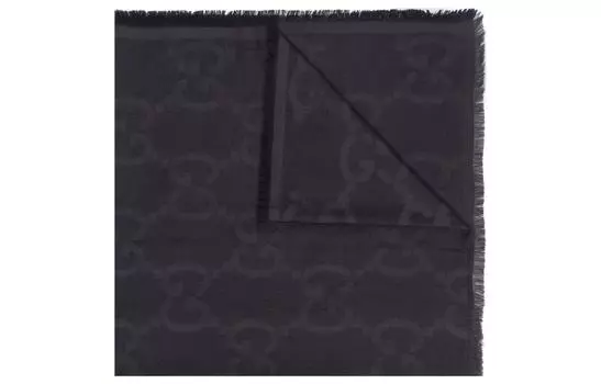 Шарф вязаный Gucci, черный