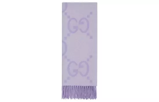 Шарф вязаный Gucci женский, фиолетовый