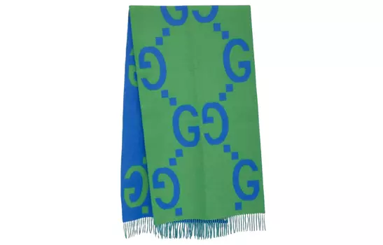 Шарф вязаный Gucci женский, зеленый