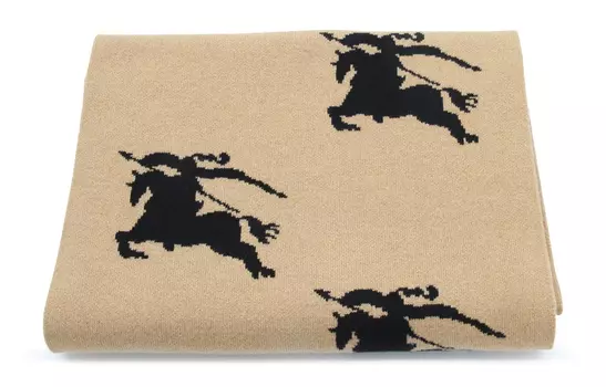 Шарф вязаный мужской Burberry All-Over, хаки