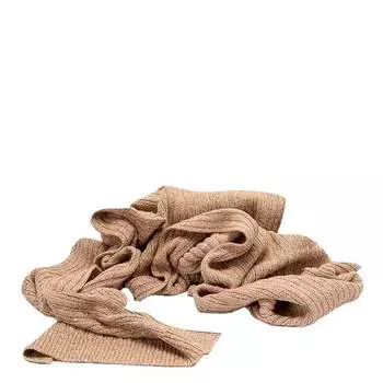 Шарф вязаный палантин с пайетками Twin Set, коричневый