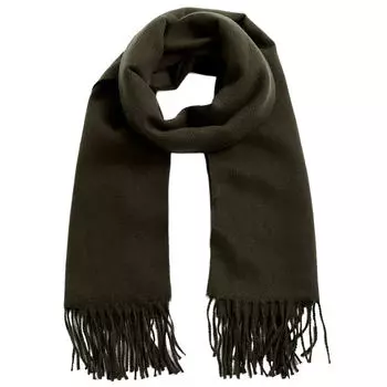 Шарф Zara Basic With Fringing, хаки