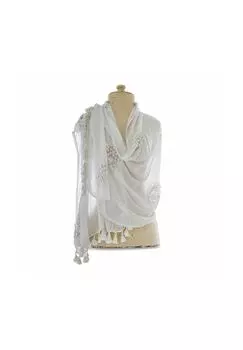 Шарф Зели белый Loberon