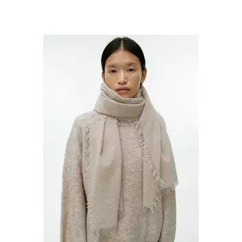 Шарф женский Arket шерстяной, бежевый