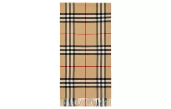 Шарф женский Burberry Check, бежевый