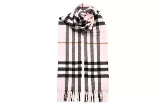 Шарф женский Burberry, розовый / черный