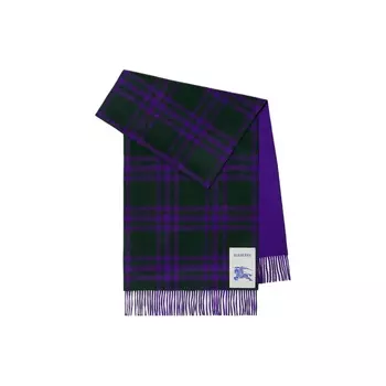 Шарф женский Burberry вязаный, фиолетовый