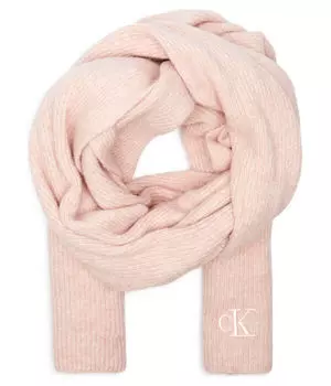 Шарф женский Calvin Klein Jeans большой с добавлением шерсти, розовый