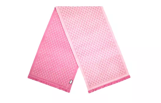 Шарф женский Gucci с логотипом, розовый