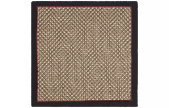 Шарф женский Gucci шелковый, черный / коричневый