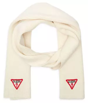 Шарф женский Guess с логотипом, экрю
