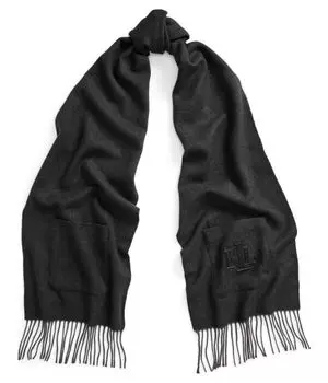 Шарф женский Lauren Ralph Lauren с добавлением шерсти, черный