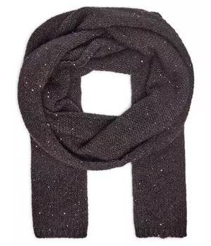 Шарф женский Marella с пайетками с добавлением шерсти, коричневый