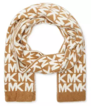 Шарф женский Michael Kors с принтом, бежевый
