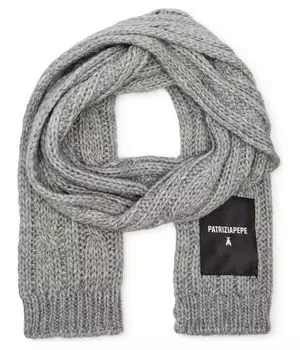 Шарф женский Patrizia Pepe с добавлением шерсти, серый