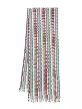 Шарф зигзагообразной вязки Missoni, белый