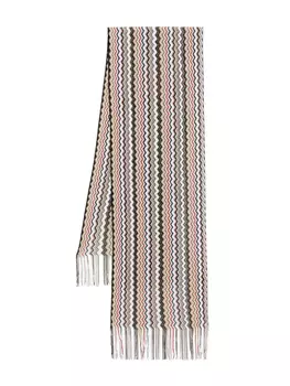 Шарф зигзагообразной вязки Missoni, черный