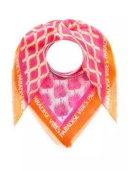 Шарф Zwillingsherz Scarf Paradise Vibes, темно-оранжевый