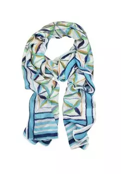 Шарфовая мельница из чистого натурального материала Collezione alessandro, бирюзовый