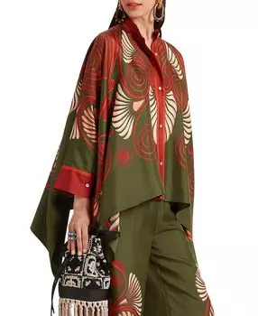 Шарфовая рубашка Kerylos Placee La DoubleJ, зеленый