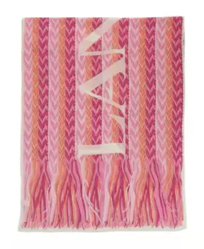 Шарфы с бахромой по краям Lanvin, розовый