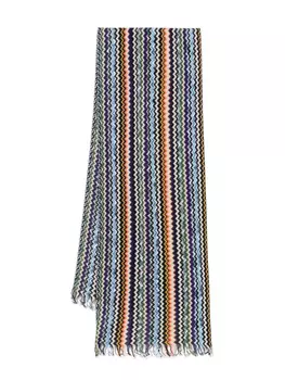 Шарфы зигзагообразной формы Missoni, фиолетовый