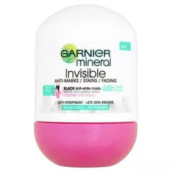 Шариковый антиперспирант, 50 мл Garnier, Mineral Invisible
