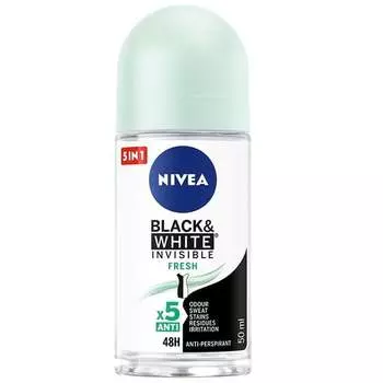 Шариковый антиперспирант 50мл Nivea, Black&White Invisible Fresh