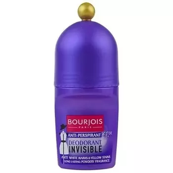 Шариковый дезодорант-антиперспирант Bourjois Paris Invisible, 50 мл