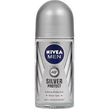 Шариковый дезодорант-антиперспирант для мужчин Silver Protect - 50 мл Nivea