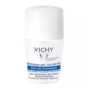 Шариковый дезодорант для чувствительной кожи Dodorant 24H Toucher Sec Vichy, 50 ml