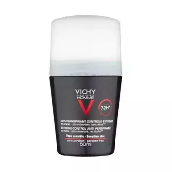 Шариковый дезодорант homme для мужчин, экстремально-контролируемый, антиперспирант для чувствительной кожи, 50 мл Vichy