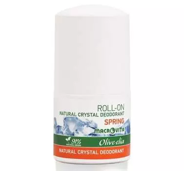 Шариковый дезодорант MACROVITA OLIVE-ELIA с натуральным кристаллом ВЕСНА