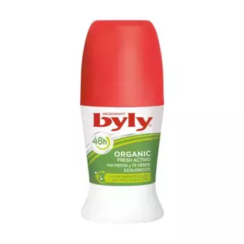 Шариковый дезодорант с органической мятой и зеленым чаем Organic Fresh Activo Byly, 50 ml