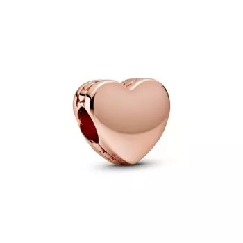 Шарм Engravable Heart Pandora, покрытие - розовое золото