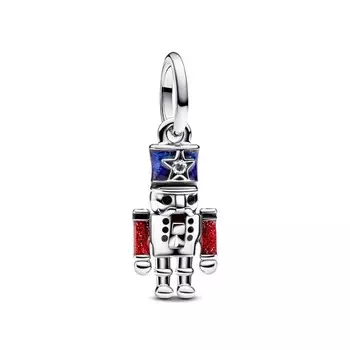 Шарм Moveable Nutcracker Dangle Pandora, стерлинговое серебро