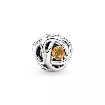 Шарм November Honey Eternity Circle Pandora, стерлинговое серебро