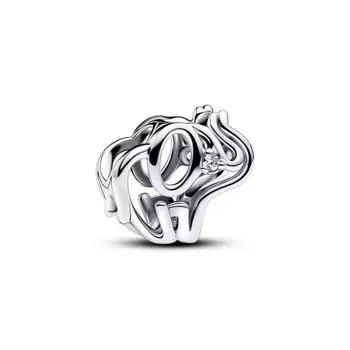 Шарм Openwork Elephant Pandora, стерлинговое серебро