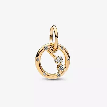Шарм Pandora Aries Zodiac Dangle, золото
