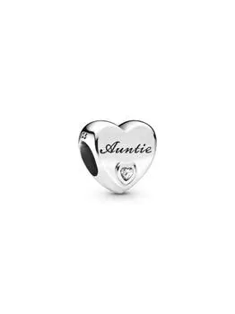 Шарм Pandora Auntie Love Heart Charm, стерлинговое серебро