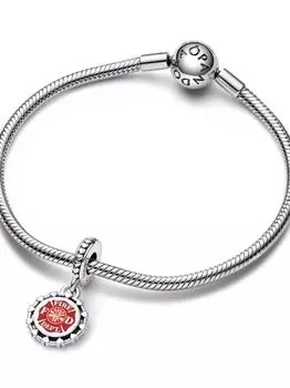 Шарм Pandora Engravable Firefighter Dangle Charm, стерлинговое серебро