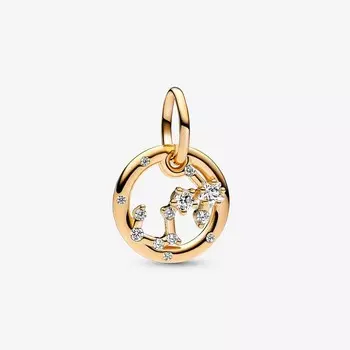 Шарм Pandora Scorpio Zodiac Dangle, золото