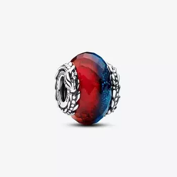 Шарм Pandora x Game of Thrones Ice & Fire Dragons Dual Murano Glass, мультиколор