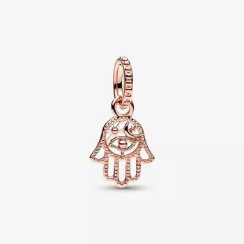 Шарм-подвеска Pandora Protective Hamsa Hand, розовое золото