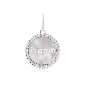 Шарм-подвеска Tous Medallion With Nacre Tous Mama, серебро/перламутр